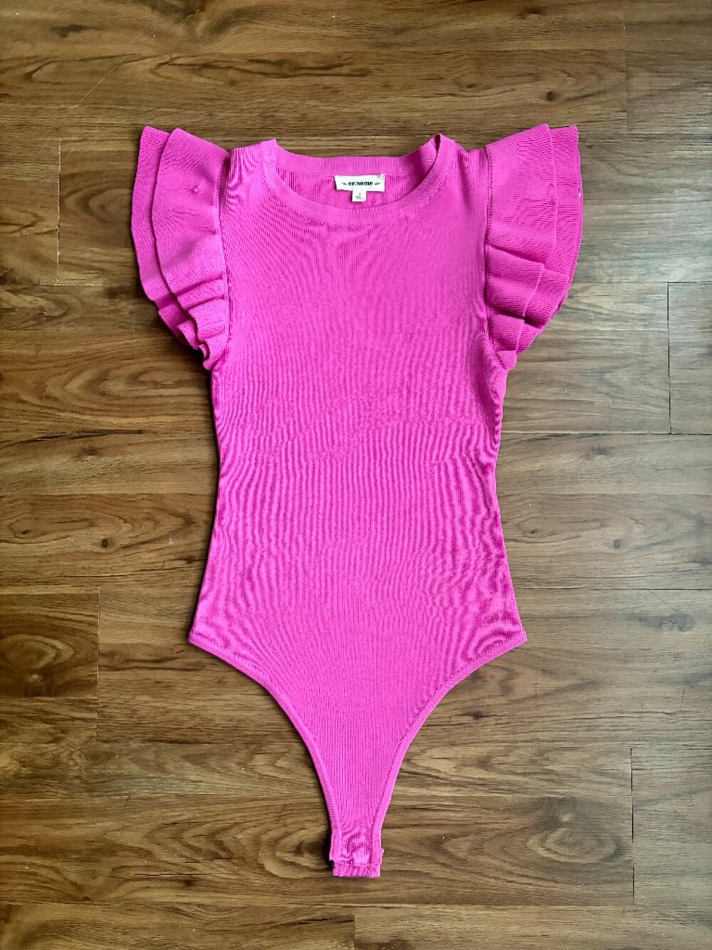 eesome Bodysuit. Size small. Bright pink.